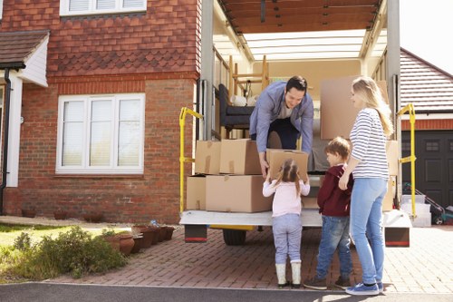 Removal team helping with a house move in Eltham