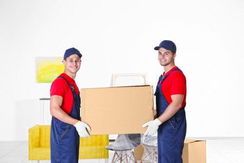 Man and van loading household items for a local move in Eltham
