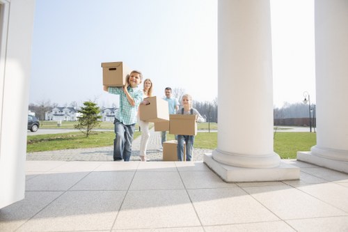 Residential moving truck service for a house in Eltham