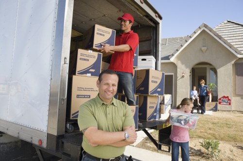 Removal van prepared for a local apartment relocation