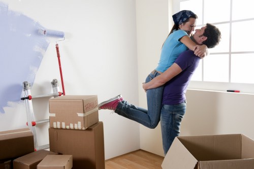 Truck loading furniture and boxes for an Eltham move