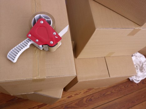 Careful handling of office desks and equipment during an Eltham move