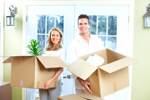 Local moving team handling a student house move
